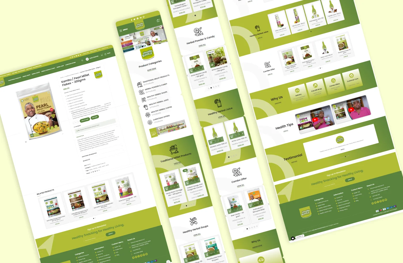 Organic Food Website screenshot 3