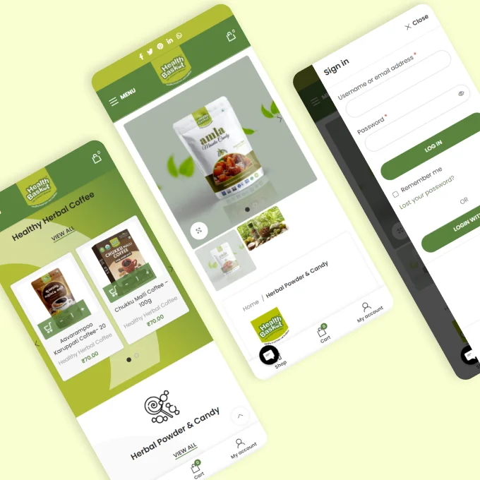 Organic Food Website screenshot 4