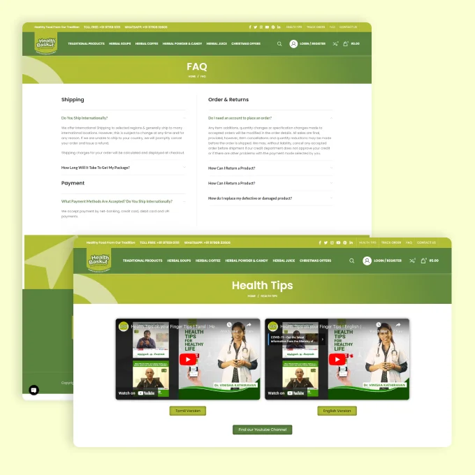 Organic Food Website screenshot 5