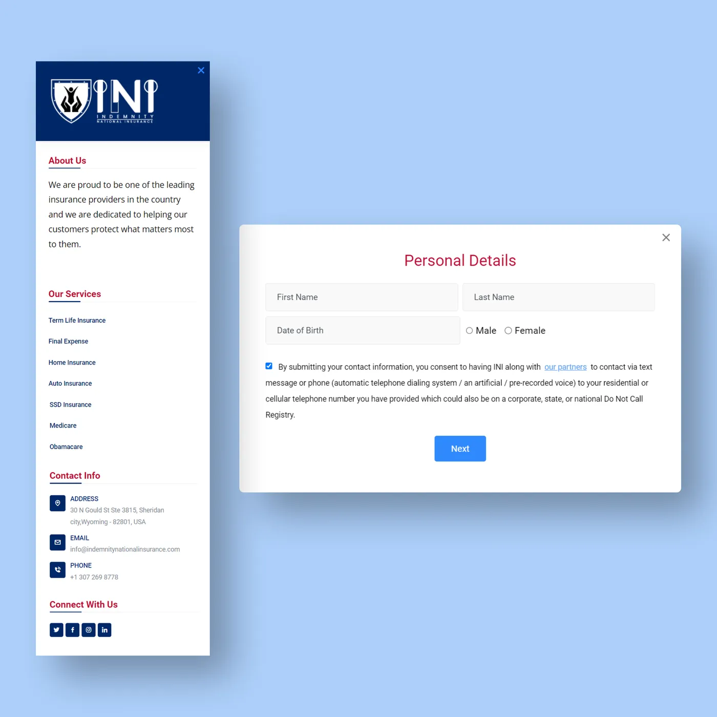 INI Website screenshot 5