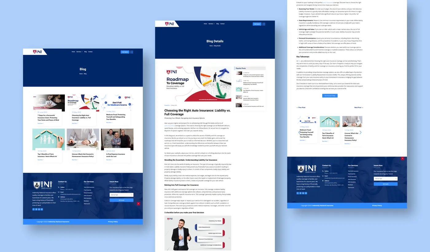 INI Website screenshot 3